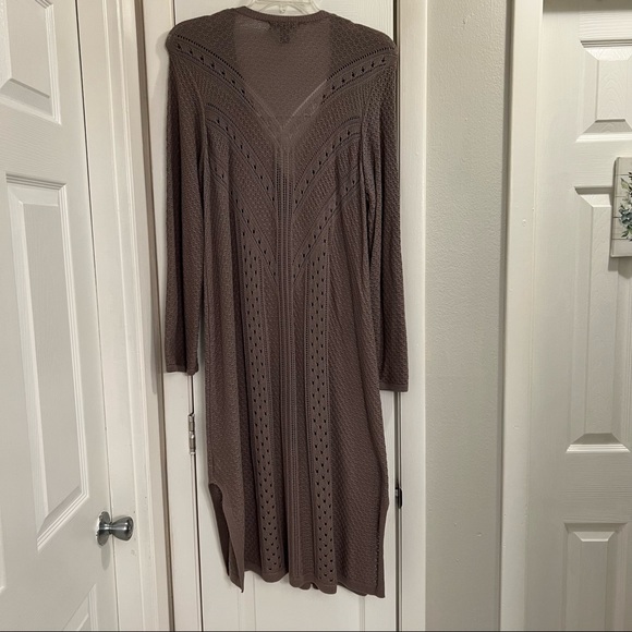 Taupe Duster Sweater - Picture 2 of 4